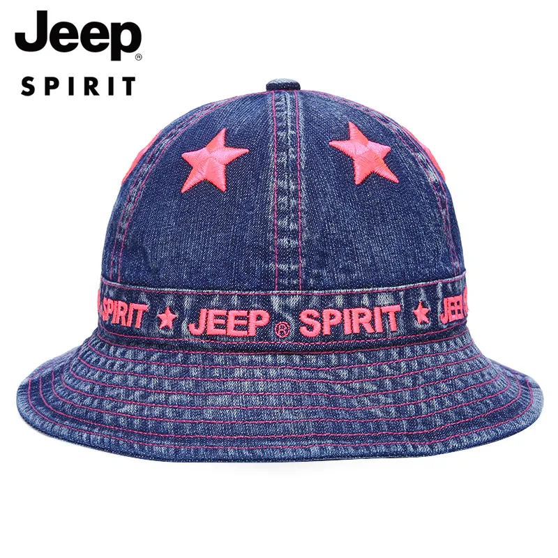 

2021 new high quality fisherman hat letter cap embroidery denim design men's and women's panama fisherman hat basin hat