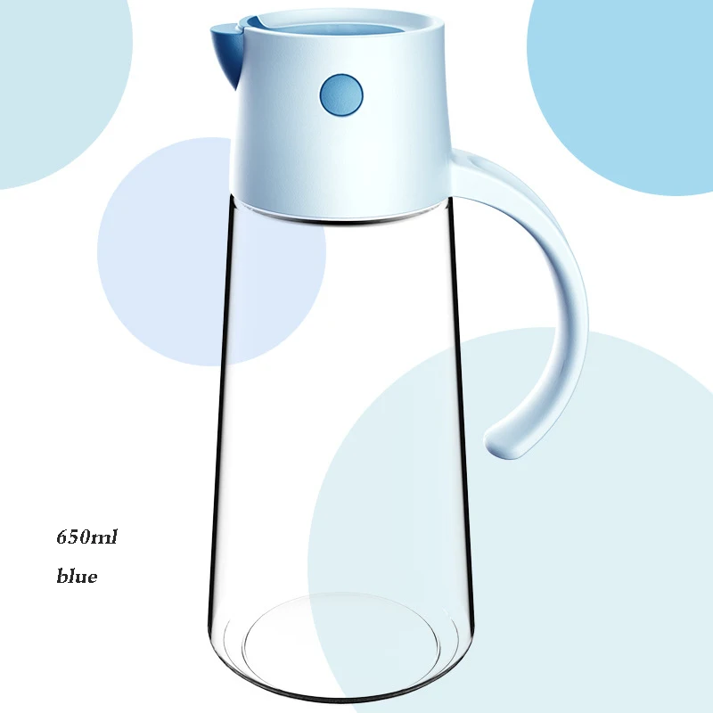 

Glass Oil Pot Kitchen Seasoning Bottle Automatic Opening and Closing Leak-proof Bottles Household Kitchens Tools