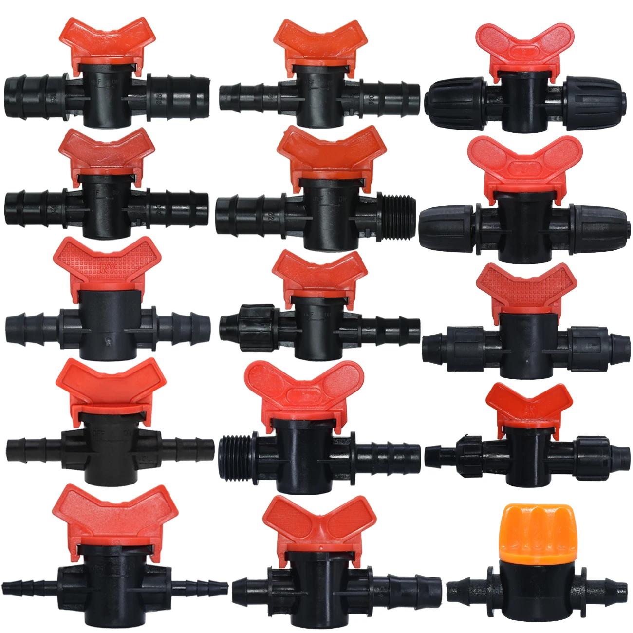 

SPRYCLE Waterstop Barb Connector Mini Valve 16mm 20mm 25mm 4/7mm 8/11mm Drip Irrigation Garden Hose 1/4 1/2 3/4 Watering System