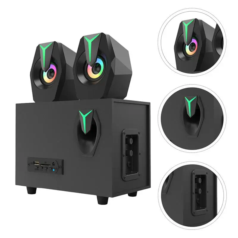 

1 Set Wireless Speaker Surround Sound System 2.1 Channel Loudspeaker Box