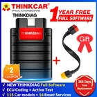 Полный сканер Thinkcar THINKDIAG, 1 год бесплатного обновления всех систем, 16 сбросов, автоматический OBD2 сканер OBDII, диагностический инструмент PK AP200, считыватель