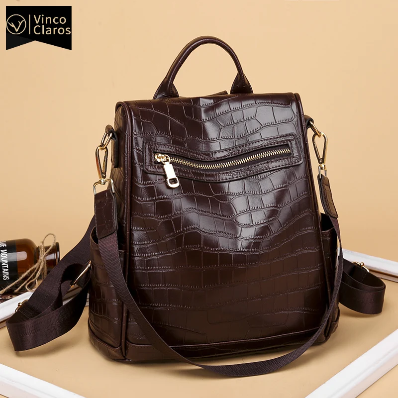 

Винтажный женский рюкзак с узором из камней 2020, рюкзак из искусственной кожи для подростков, школьные рюкзаки, дорожный модный рюкзак для же...