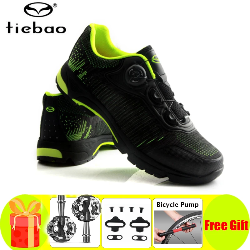 

TIEBAO Leisure Cycling Shoes SPD Pedals Shoes Men Chaussure Vtt Mountain Bike Sneakers Women Self-locking Bicycle Riding