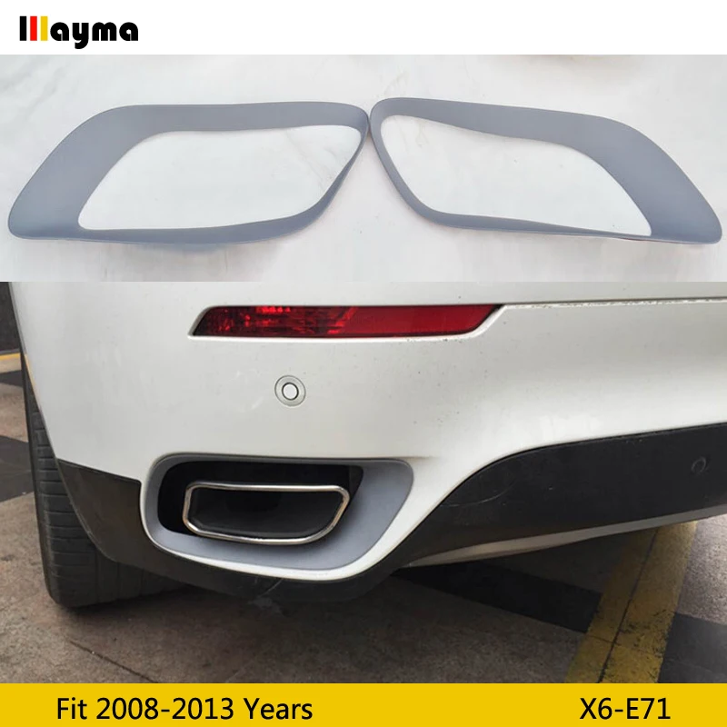 1 пара декоративная рама для глушителя BMW X6 35i xDrive 2008 2013 года|Сборные части| |