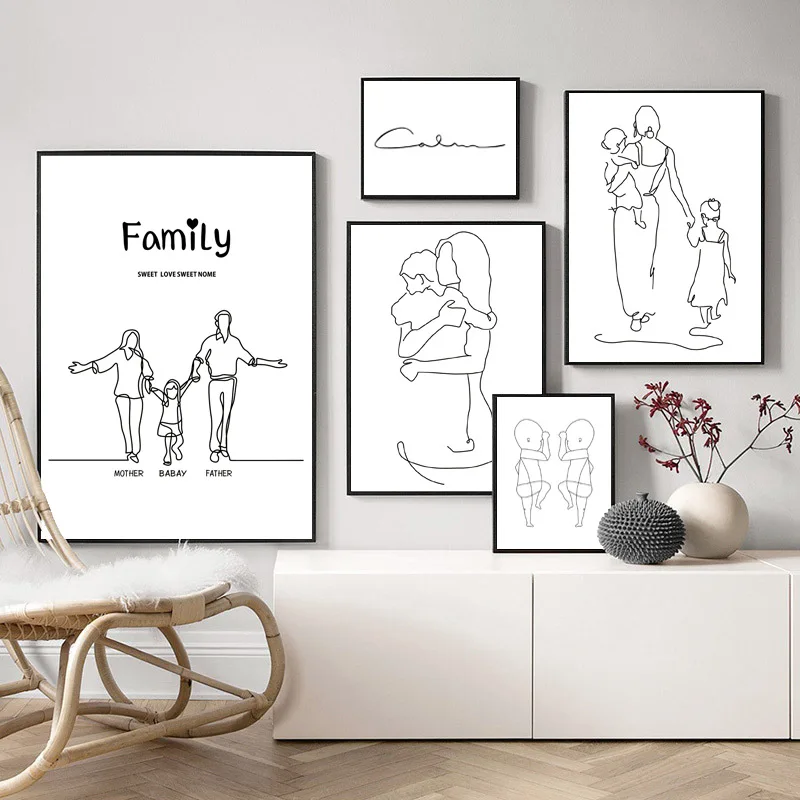 

Room decoration decorative painting core hand-painted family living room wall painting bedroom background wall mural