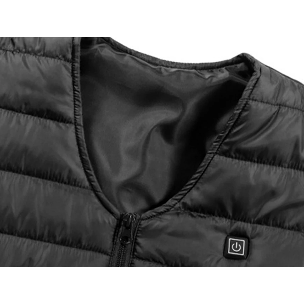 Men's Thermal Jacket Smart 3-speed Temperature Control USB Heating Vest 10 Heating Zone Vest Washable Outdoor Hiking Camping