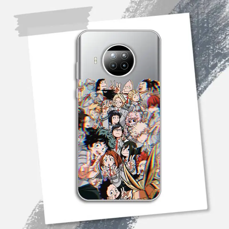 

deku bakugou Boku no Hero Academia animr Phone Case Transparent for Xiaomi Redmi note 10 t 8 9 pro lite 11