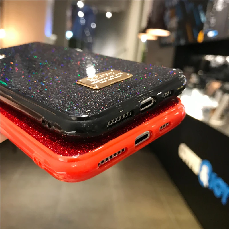 Ослепительный мягкий чехол из силикагеля для Iphone 11 Pro Max Xr 9 10 Plus 6 Se 2 2020 8 7Plus S Xs X 7