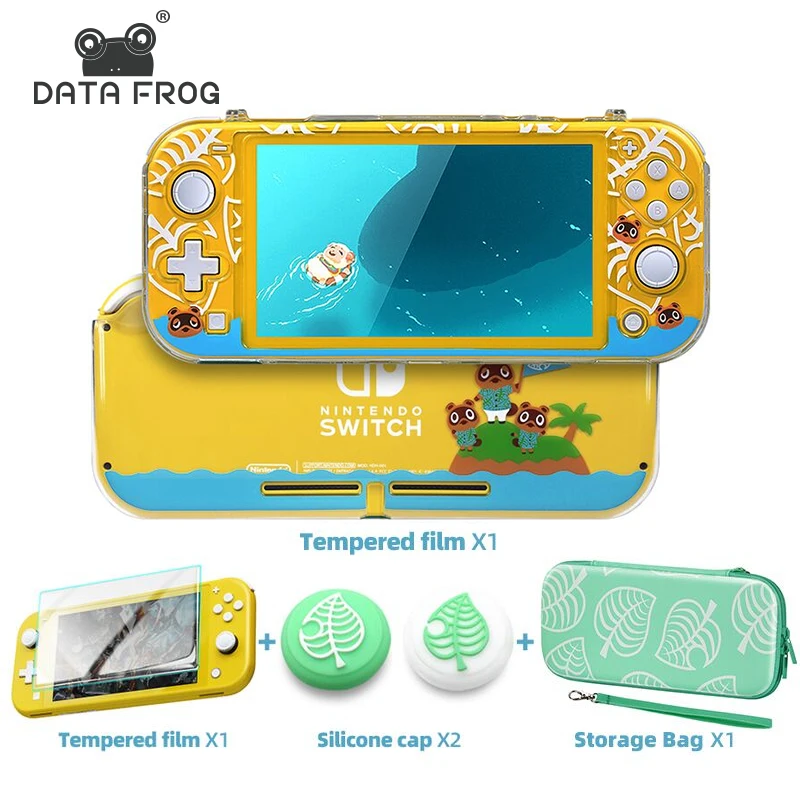 

Data Frog Transparent Full Protective Cover for Nintendo Switch Lite Console Animal Protection Case for Switch Lite Accessories
