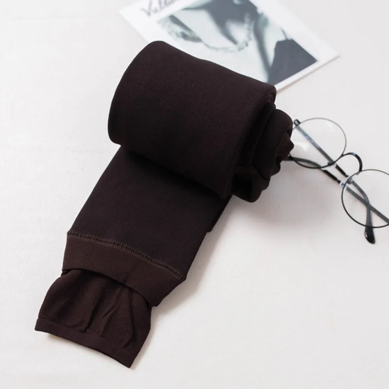 88P Brown 8 цветов S-3XL зима плюс кашемировые леггинсы женские повседневные теплые плюс размер из искусственного бархата трикотажные толстые тонкие леггинсы повышенной эластичности - Цвет: 88P Brown