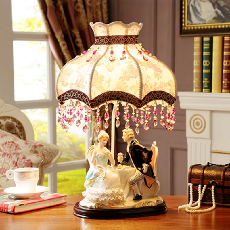 Аксессуары для домашнего декора Керамическая Настольная лампа статуя