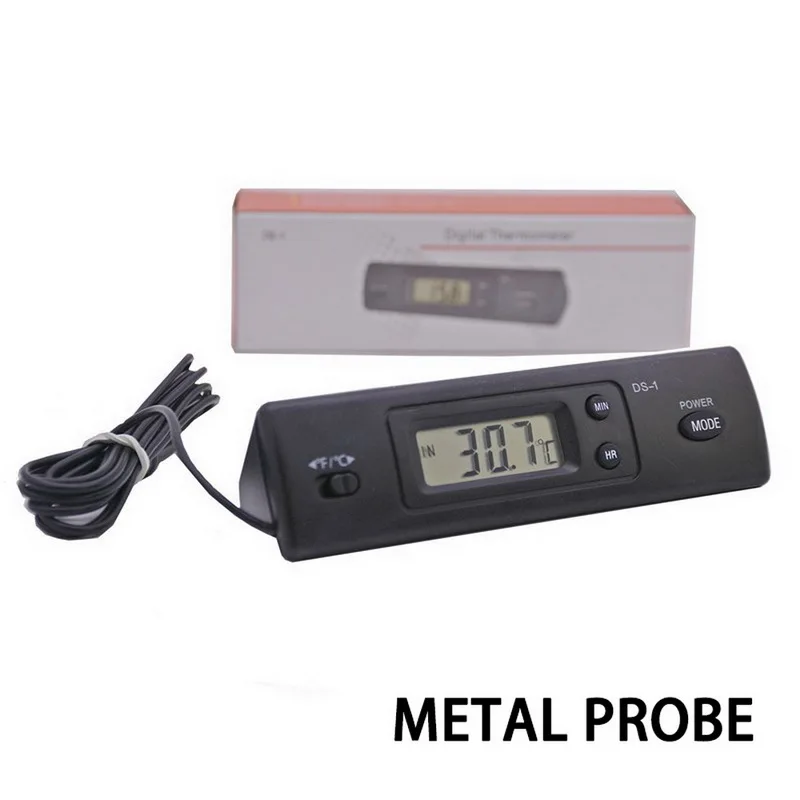 Цифровой Внутренний/наружный 1 домашний термометр для автомобиля авто ЖК дисплей