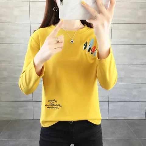 

T-Shirt Women Short Sleeves coral red Shirt 100% Cotton Awesome Femme Summer Top