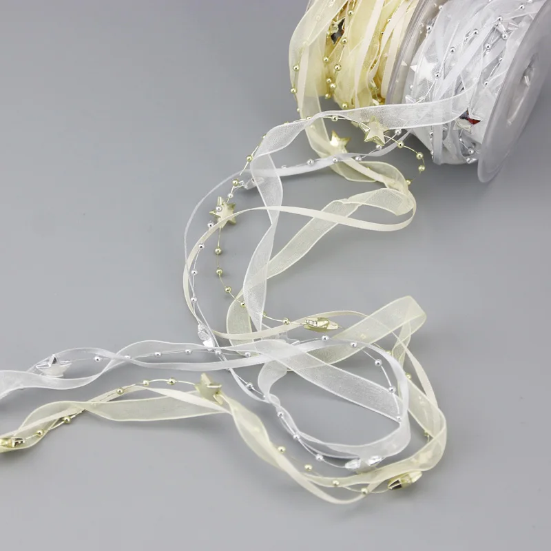 (5 м/лот) пятиугольные звезды Пластиковые Соединительные бусины Ленты Цветы