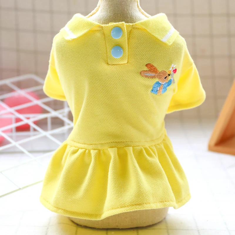 Костюм для домашних животных Повседневная рубашка-поло одежда на весну и лето