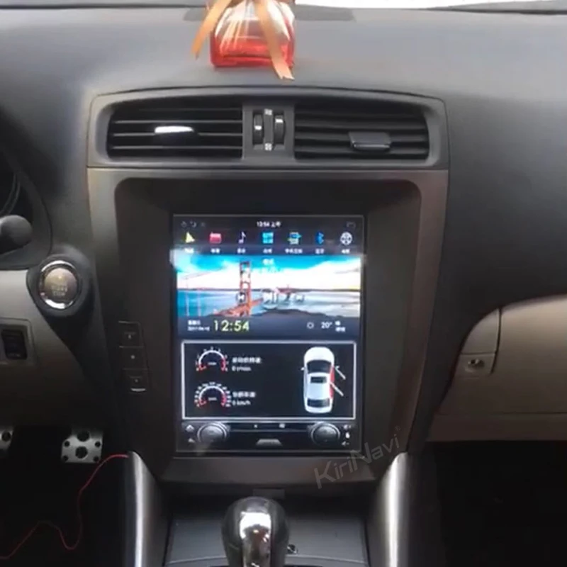 Автомагнитола KiriNavi с вертикальным экраном в стиле Tesla Android 10 0 4 дюйма для Lexus IS IS200