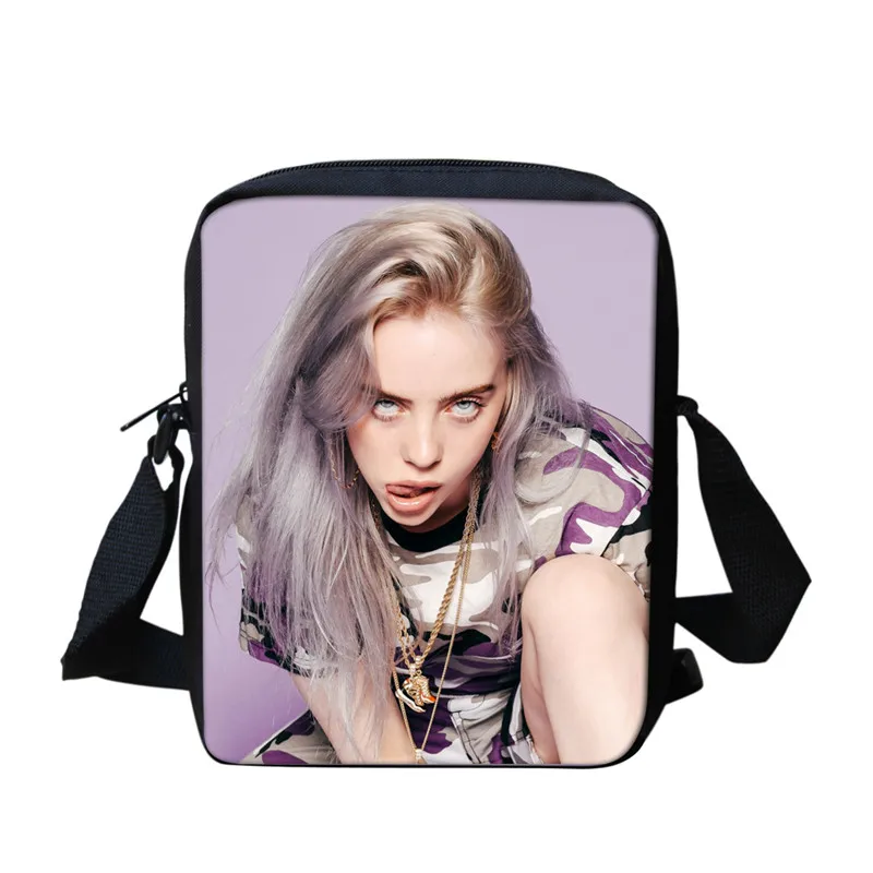 THIKIN Billie Eilish 3 шт./компл. Рюкзак Back To School детская книга мешок для маленькой девочки распылитель ранцевого типа для подростков Mochila Escolar - Цвет: as picture
