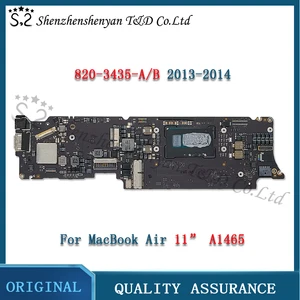 original a1465 motherboard for macbook air 11 logic board 1 31 4ghz 4gb 1 7g 8gb ram 820 3435 a 820 3435 b mid2013 early2014 free global shipping