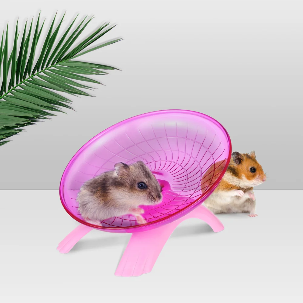 

POPETPOP Hamster Running Wheel Flying Saucer Pet Exercise Jogging Wheel )