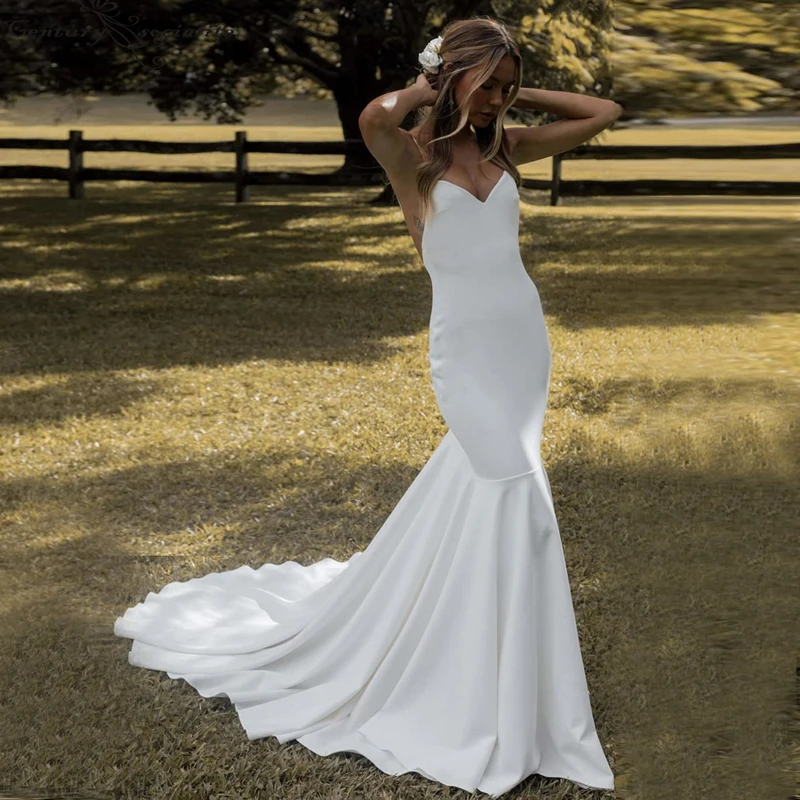 

Luxury Wedding Dress Elegant Multi-layer Lotus Leaf Yarn V-neck Beading Wedding Gowns Crystal Lace Up White Vestido De Noiva