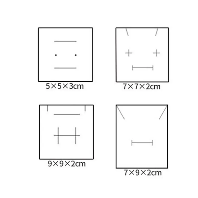 

Jewelry Gift Boxes Bracelets Earring Ring Necklace Jewelry Set Box Square Round Packaging Cases Display Cardboard Mixed