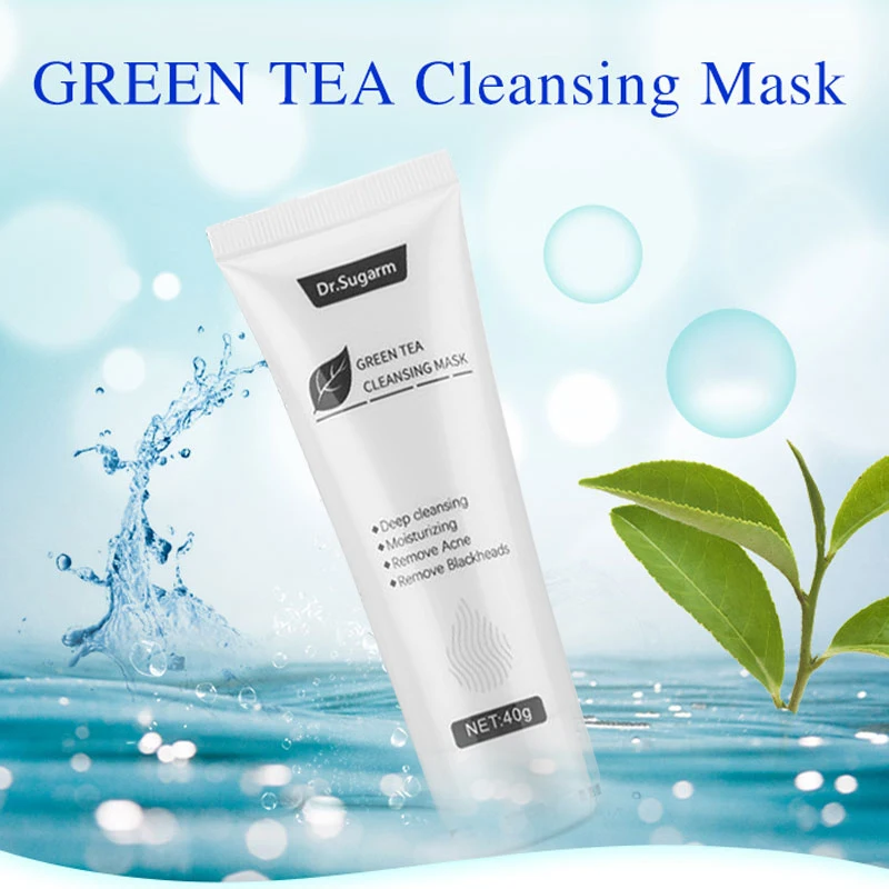 40 г Зелёный чай для удаления черных точек маска удалите угри на носу глубокого