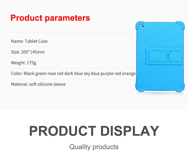 SZOXBY для Apple Ipad Mini 1 2 3 7,9 дюймов силиконовый чехол для планшетных ПК анти-осенний Корпус кронштейн Hockproof ударопрочный Стенд мягкий чехол