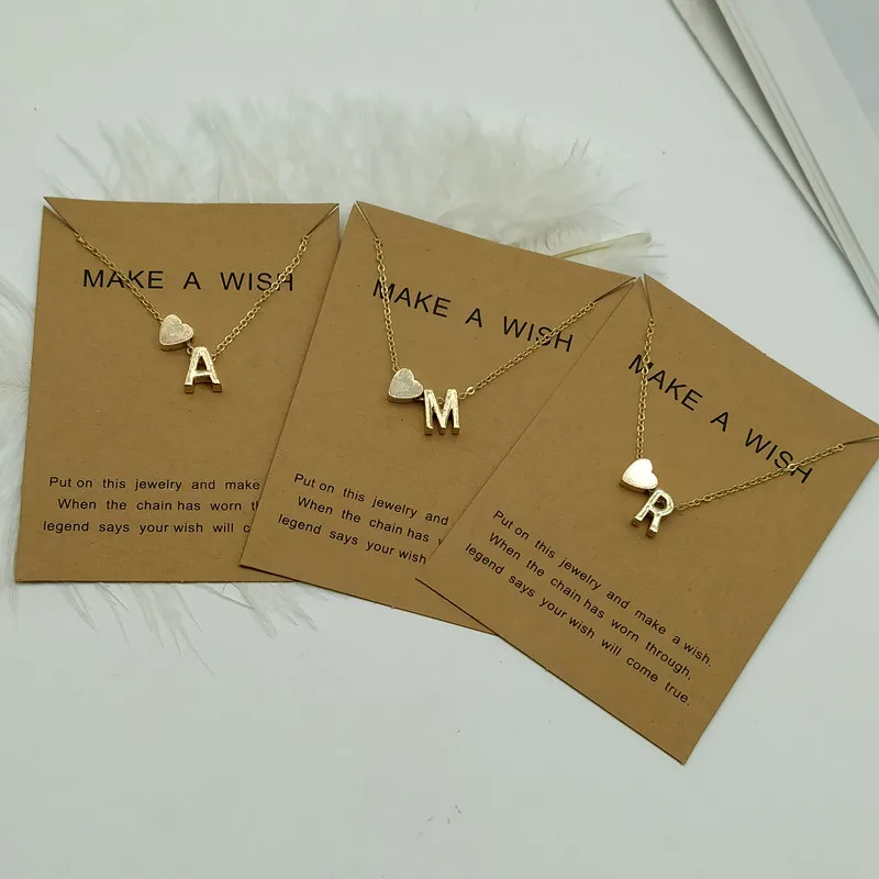 Ожерелье женское с позолоченными буквами от А до Я | Украшения и аксессуары