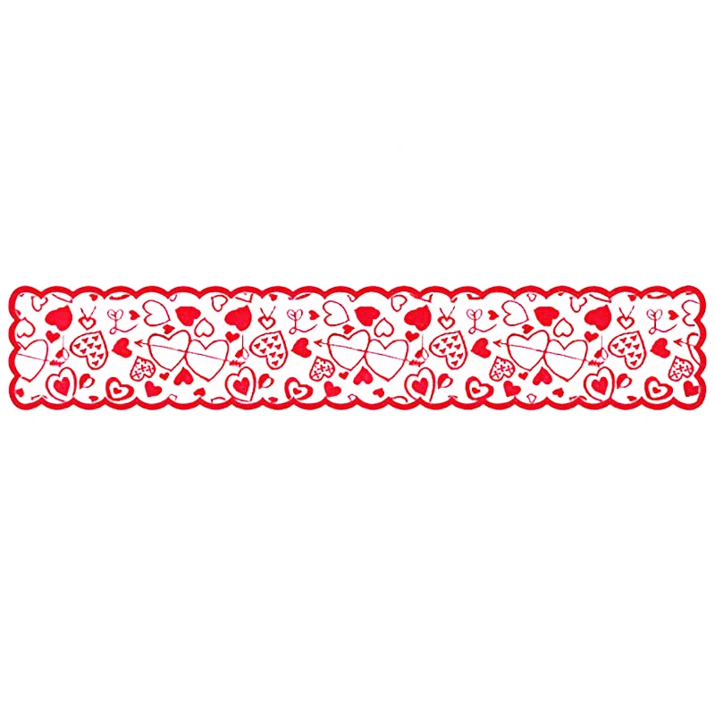 

1 шт., декоративная настольная дорожка на День святого Валентина
