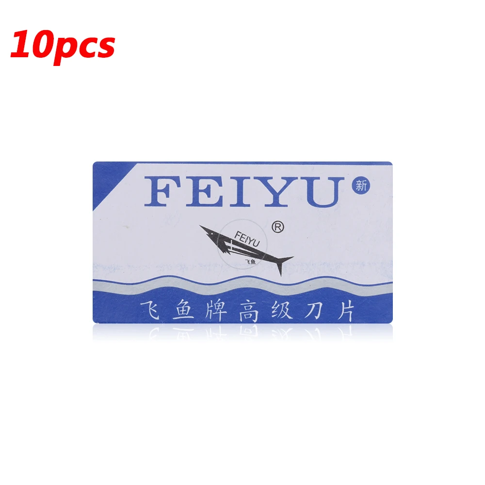 B-10Pcs Razor Blade 1 шт., Хит, Золотой доллар 66, классическое бритье, прямое лезвие ручное, Парикмахерская бритва, складной нож, Мужская бритва из нержавеющей стали - Цвет: B-10Pcs Razor Blade