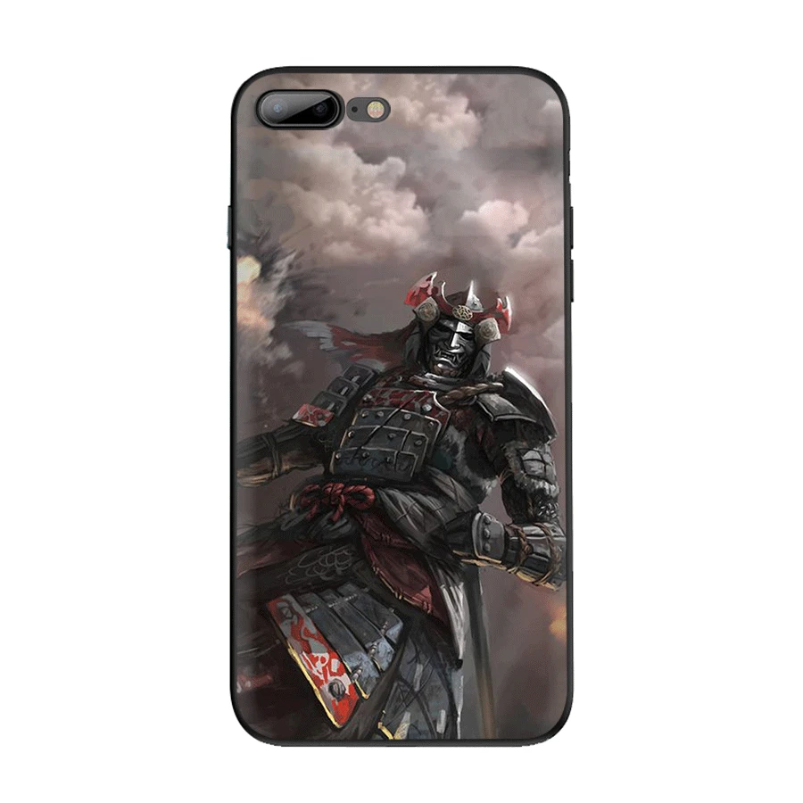 Japanese warrior Phone Case Cover for iPhone 11 Pro X XS XR Max 7 8 6 6s Plus 5 5S SE Cute | Мобильные телефоны и