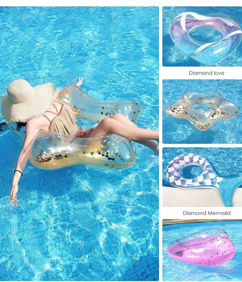 Надувное плавательное кольцо гигантский бассейн для отдыха плавающий взрослых