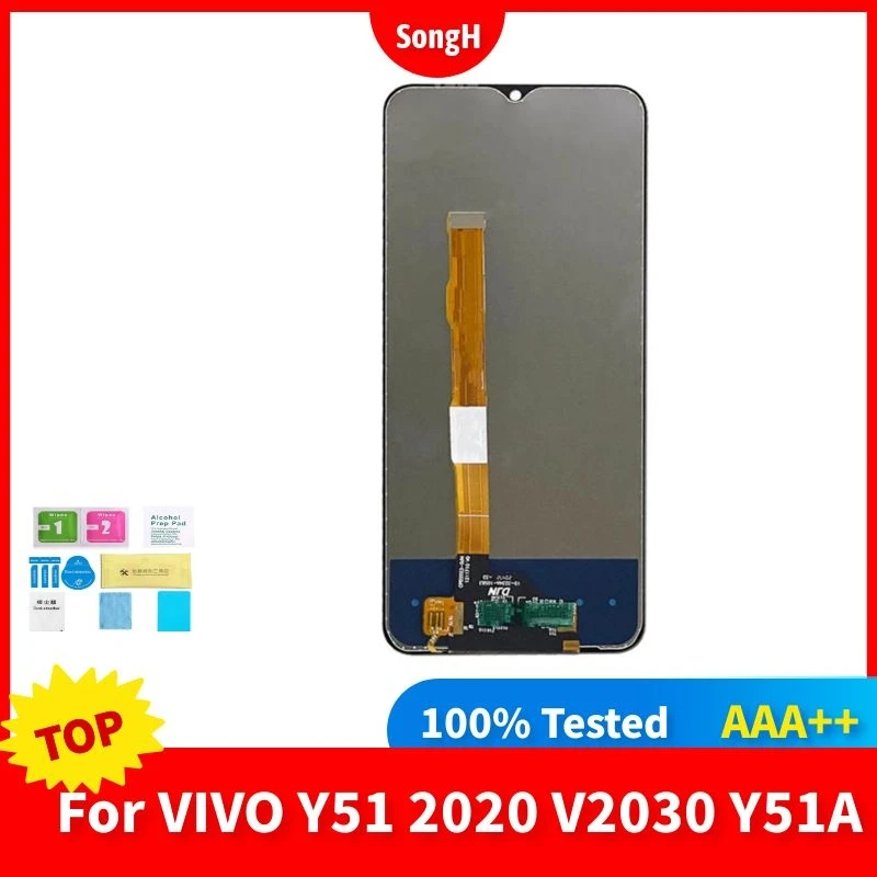 

Оригинальный ЖК-дисплей 6,58 "AAA +++ для VIVO Y51 2020 V2030, сенсорный экран с дигитайзером, бесплатная доставка