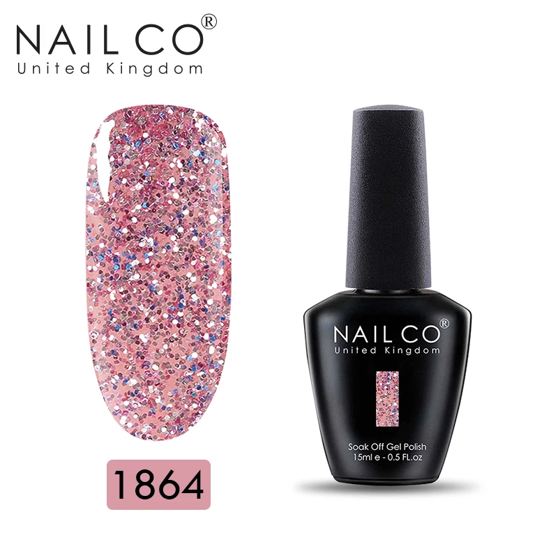 1864 NAILCO синяя серия лаков для ногтей 150 чистый цвет стойкий лак для ногтей Гибридный Esmalte дизайн ногтей гель лак - Цвет: 1864