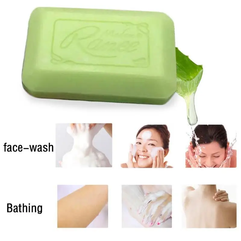 

Natural Aloe Soap Bathing Soap Body Cleaner Skin Care Moisturizing Face Cleansing Wash Soaps Remover Makeup Whitening Deep B7U3
