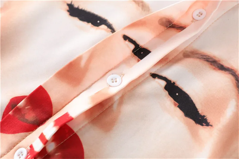 Женская Длинная блузка с принтом суперзвезды подиумная дизайнерская длинным