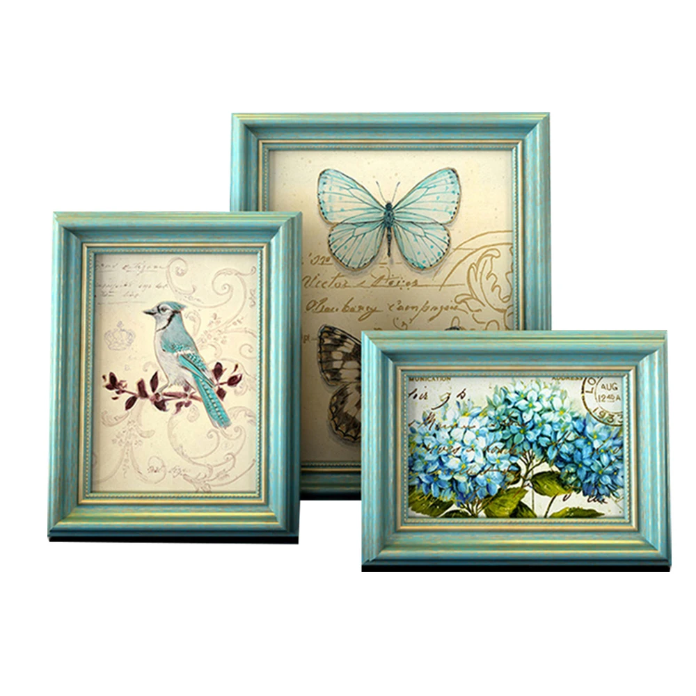 

Retro Resin Photo Frame Vintage Picture Frames Bookcase Desktop Ornaments Party Wedding Frame Photos Baby Frame Pictures