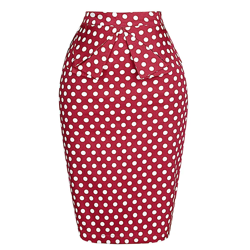 SAGACE элегантная женская юбка в горошек 2020 Новая модная Корейская офисная