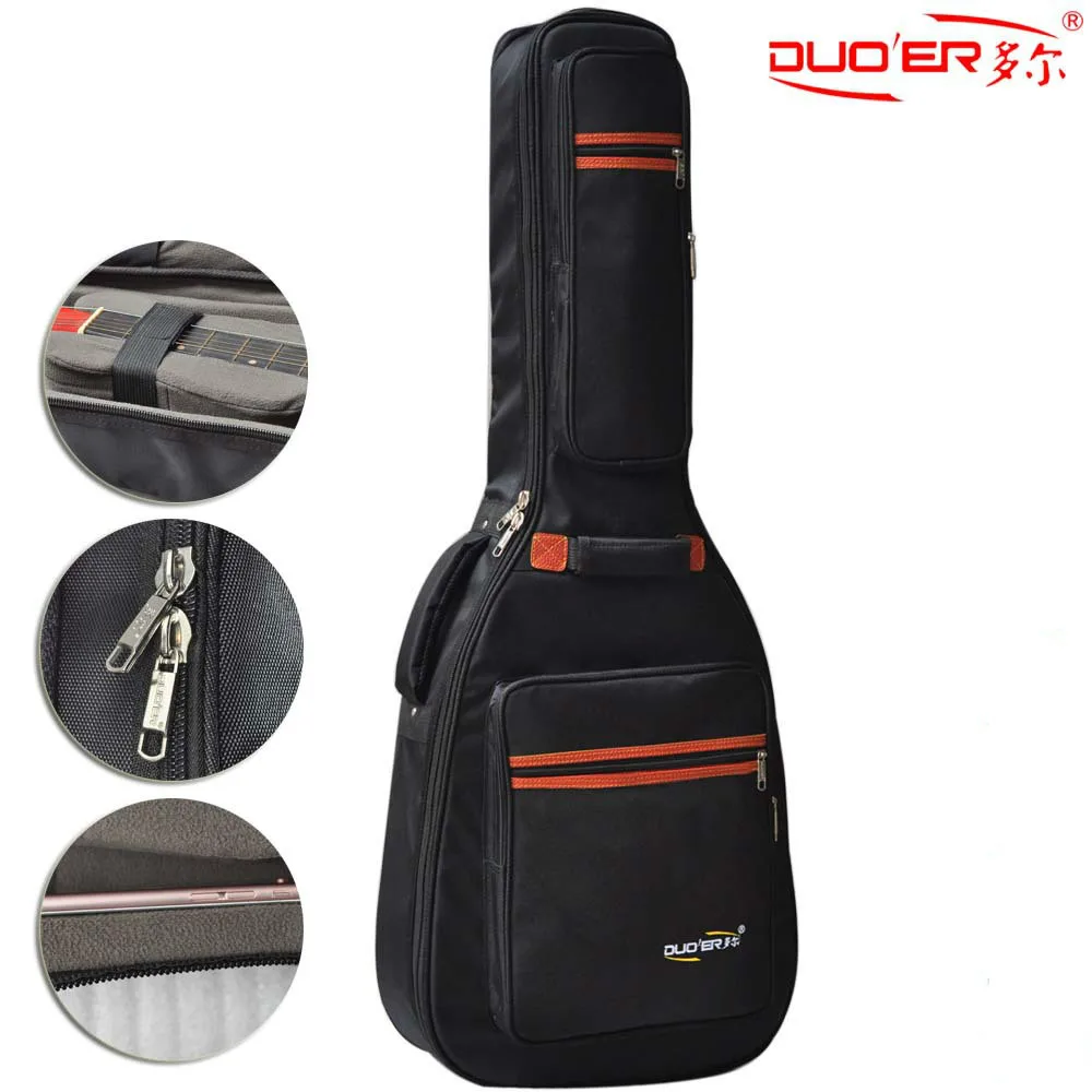 2022 Guitar Bag 41 Inch 42 Inch Oxford Flannel Thick Waterproof Backpack Guitar Bags Factory  Customize Wholesale Guitar Bags