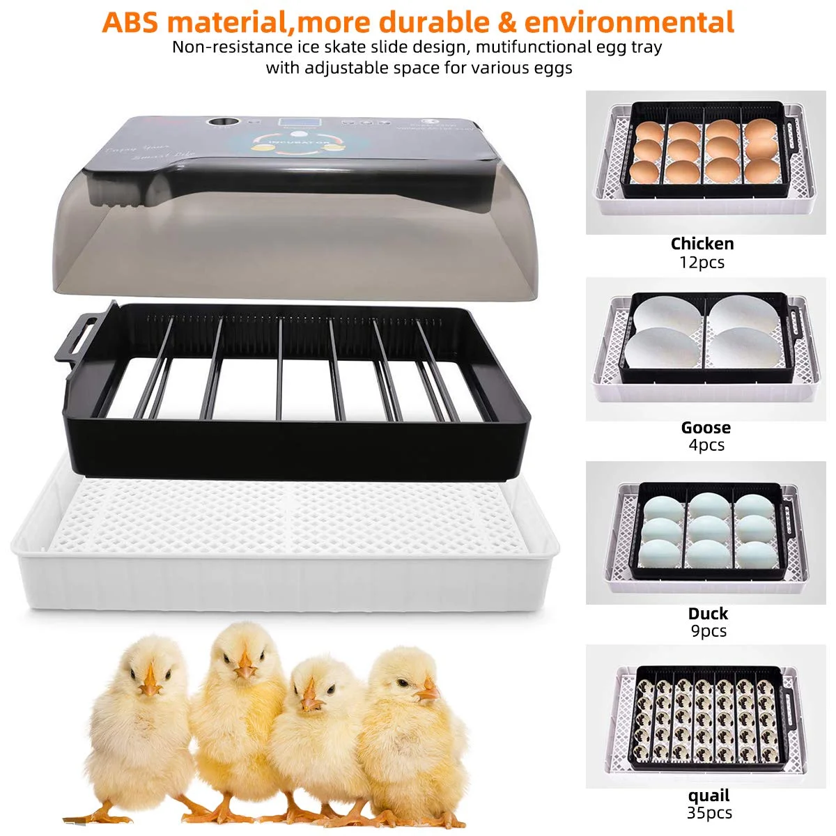 Full Automatic Incubator Brooder Farm Hatchery Machine 12 Egg Hatcher Chicken Goose Bird Quail | Дом и сад
