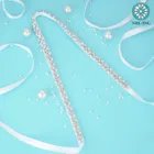 Пояс для невесты со стразами, атласный, свадебное платье со стразами, 30 шт., WDD1071