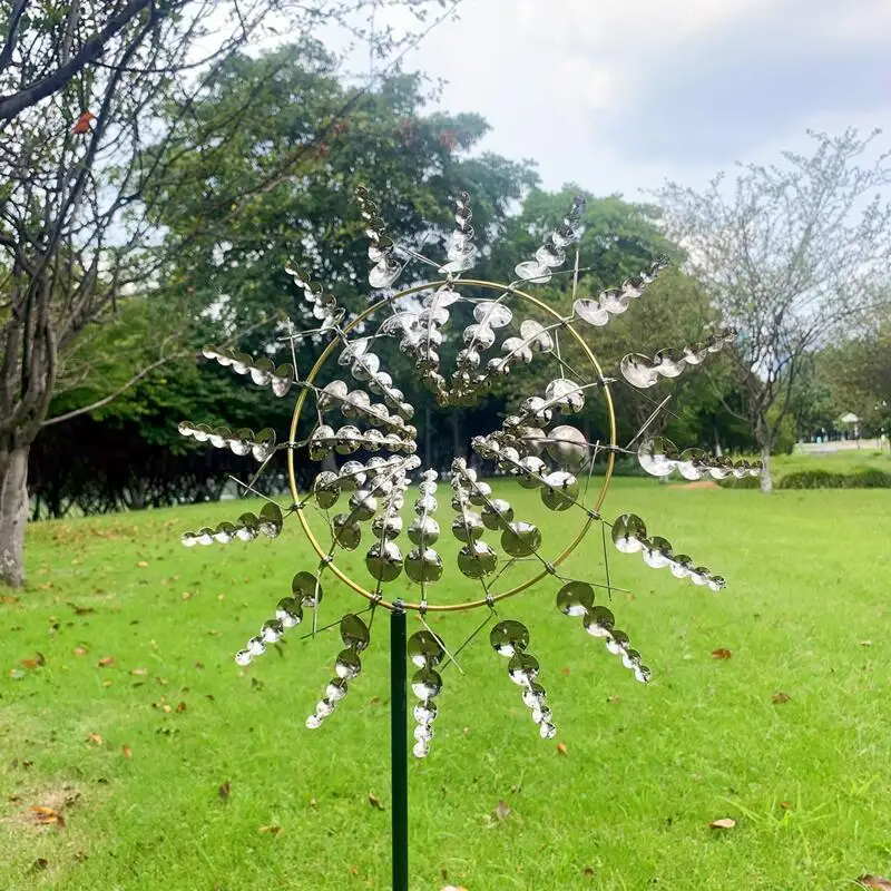 

Unique and Magical Metal Windmill Sculptures Move with The Wind Lawn Wind Spinners for Wind Catcher Yard Patio Garden Decoration