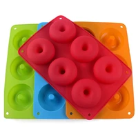6 hold silicone donut baking tray non stick mold making tool baking non stick and heat resistant reusable