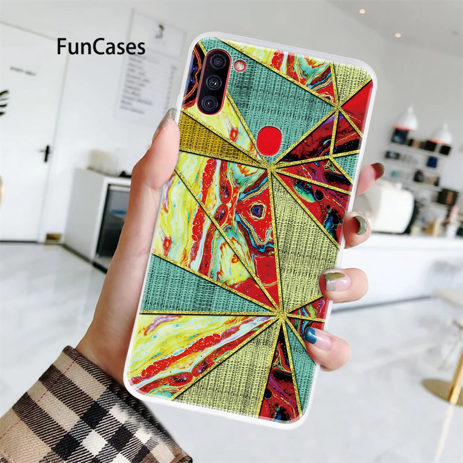 Цветной мягкий чехол из ТПУ для Samsung A10 Fundas телефона чехлы телефонов Galaxy capa M10 A11