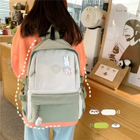 students backpack school style panelled large capacity backpacks for teenager girl womens schoolbag contrast color travel bags