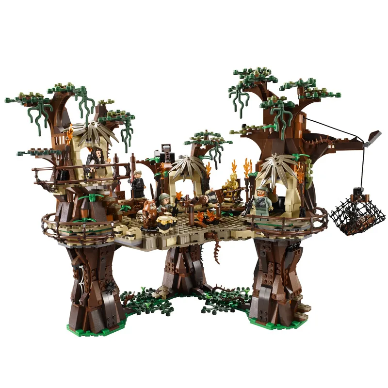Star War1990 pCS Ewok Village Model Building Kits Blocks juguete para Construir bricks Toys for childfen Compatibile block brick | Игрушки и