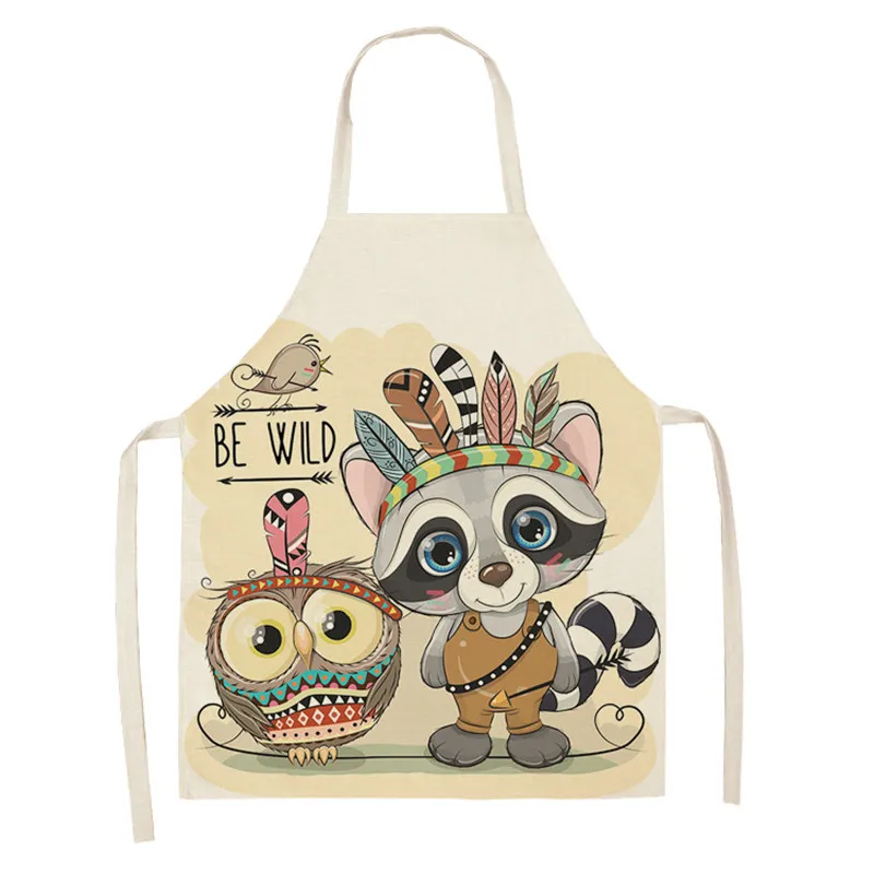 

1 Pcs Owl Pattern Kitchen Apron Sleeveless Polyester Aprons for Men Women Cooking Baking BBQ Home Cleaning Tools 68x55cm