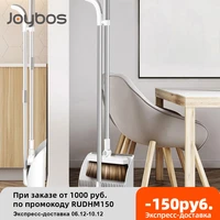 joybos home windproof broom dustpan set stainless upright extendable broomstick floor cleaning brush soft comb teeth jbs16