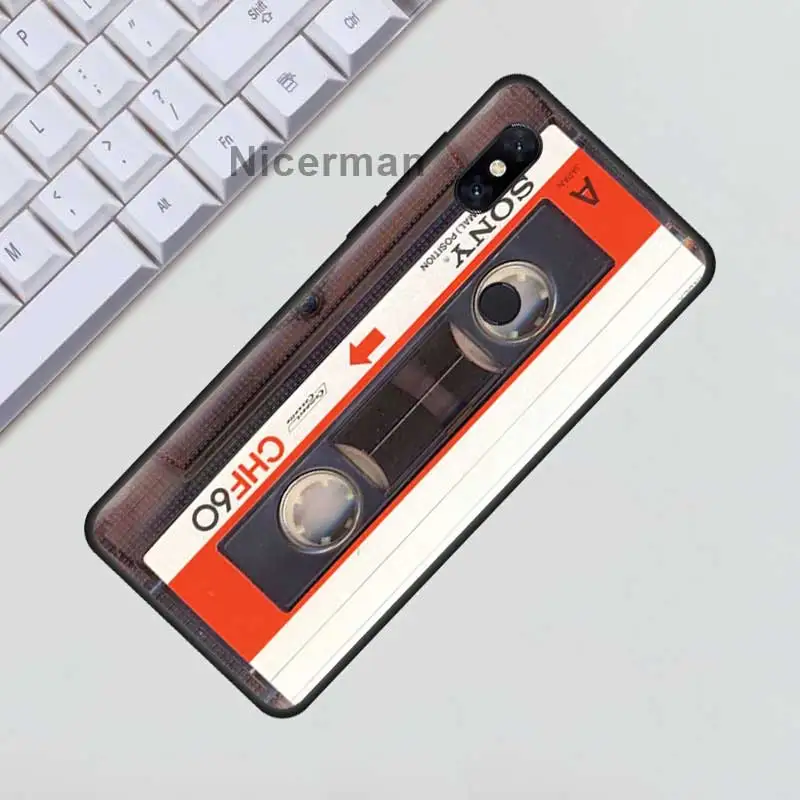 

Vintage Magnetic Tape Case for Xiaomi Mi Note 10 Ultra 9T Pro 5G 9 SE Lite Poco X3 NFC X2 F2 M2 Silicone Phone Coque