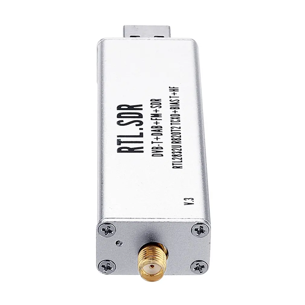 Приемник TCXO RTL SDR R820t2 с USB портом 0 1 7 ГГц 5ppm SMA MJZSEE A300U тестер серебристый OCDAY|Теле- и